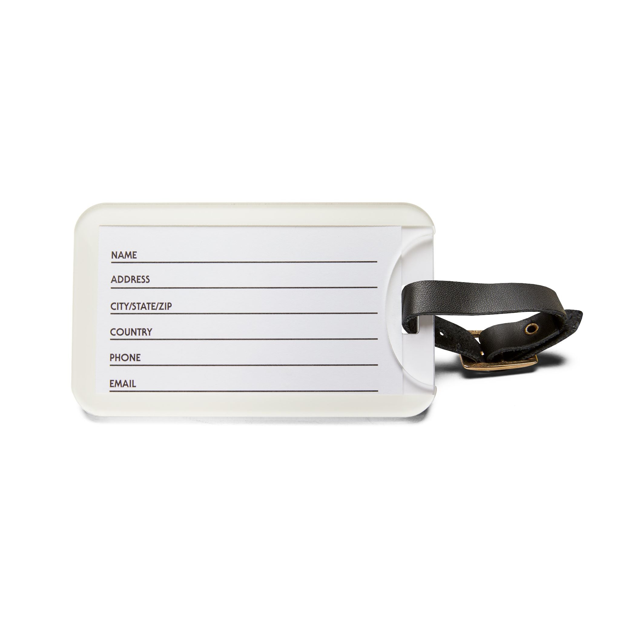 Inspirational Luggage Tag - "Travel with Honor"