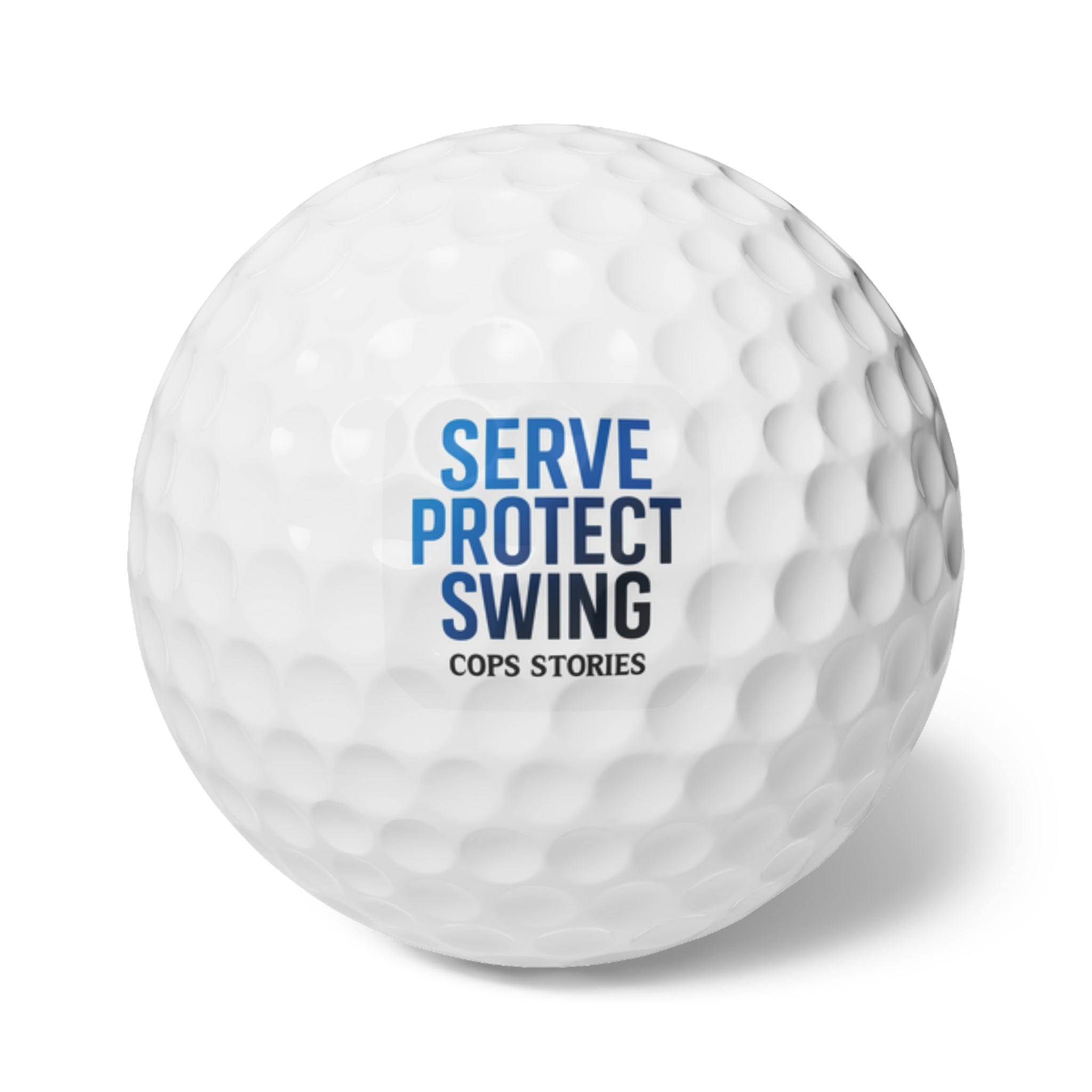 Custom Golf Balls - Serve Protect Swing Design - Perfect for Golf Lovers
